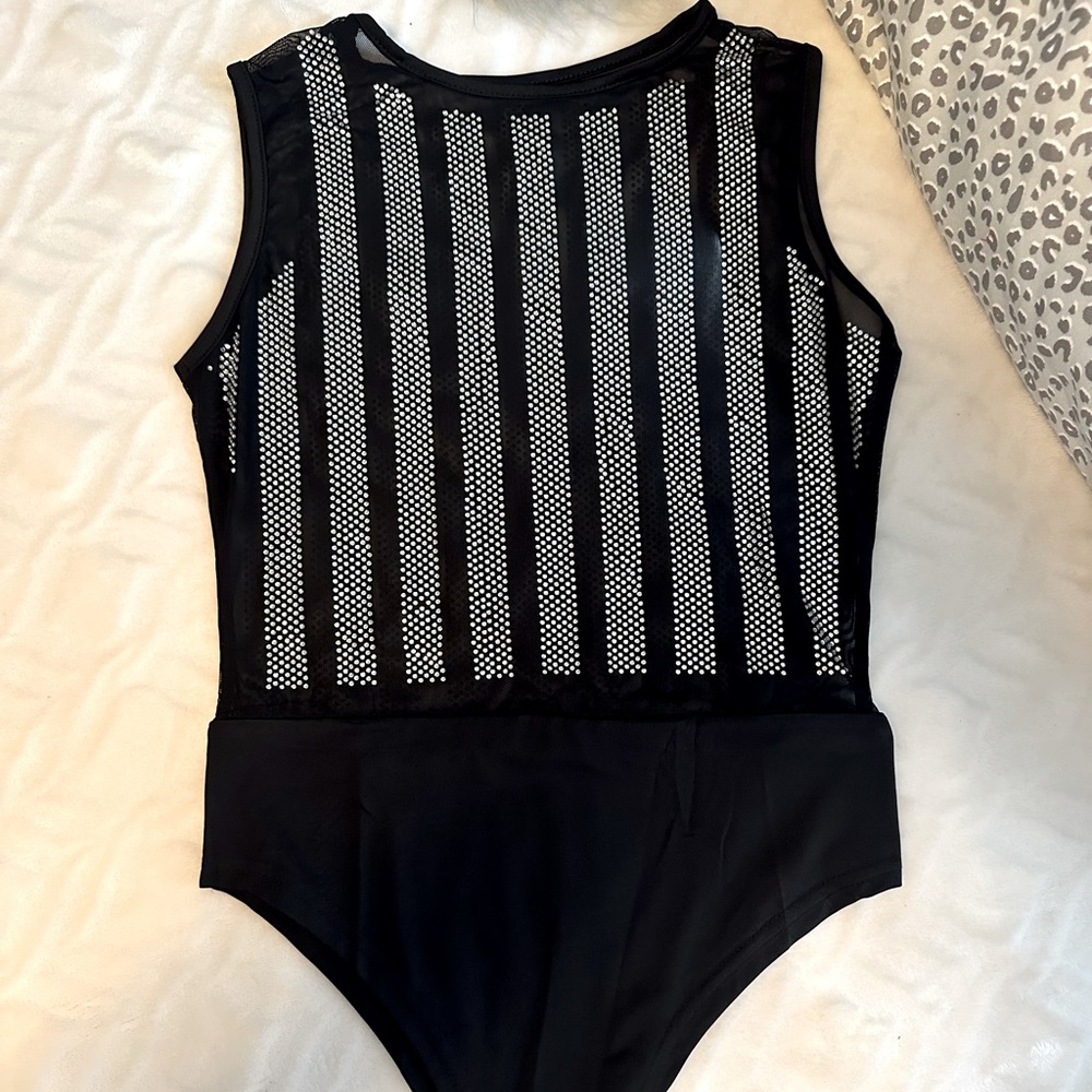 Rhinestone stripe body suit. New size small